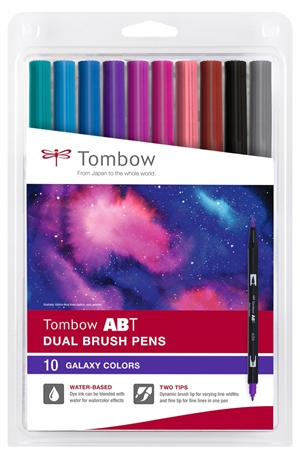 Tombow Marker ABT Dual Brush Galaxie Farben (10)