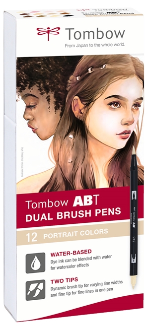 Tombow Marker ABT Dual Brush 12P-4 in Porträtfarben (12)