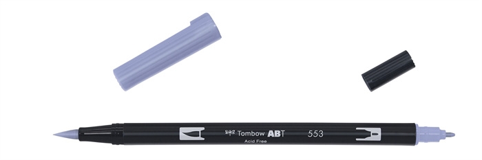 Tombow Marker ABT Dual Brush 553 Nebelviolett