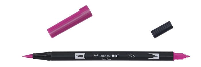 Tombow Marker ABT Dual Brush 725 Rhodamine Rot