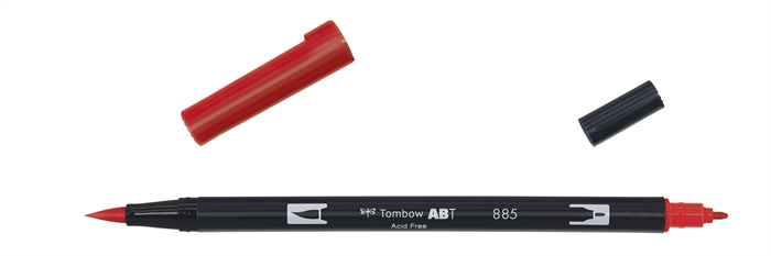 Tombow Marker ABT Dual Brush 885 warmes Rot