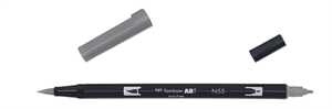 Tombow Marker ABT Dual Brush N55 kühles Grau 7