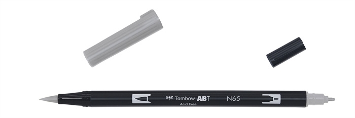 Tombow Marker ABT Dual Brush N65 Kühles Grau 5