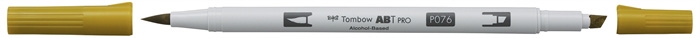 Tombow Marker alkohol ABT PRO Dual Brush 076 grüne Ocker