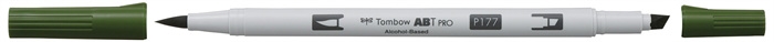 Tombow Marker Alkohol ABT PRO Dual Brush 177 Dunkeljade