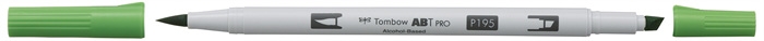 Tombow Marker Alkohol ABT PRO Dual Brush 195 Hellgrün