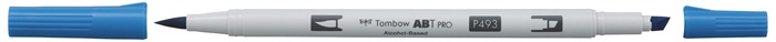 Tombow Marker Alkohol ABT PRO Dual Brush 493 Reflex-Blau