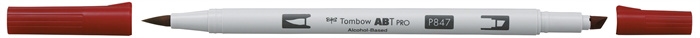 Tombow Marker Alkohol ABT PRO Dual Brush 847 Karminrot