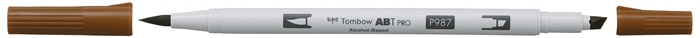 Tombow Marker Alkohol ABT PRO Dual Brush 987 Bronze