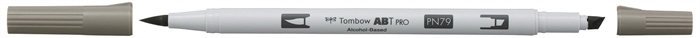 Tombow Marker Alkohol ABT PRO Dual Brush N79 Warmgrau 2