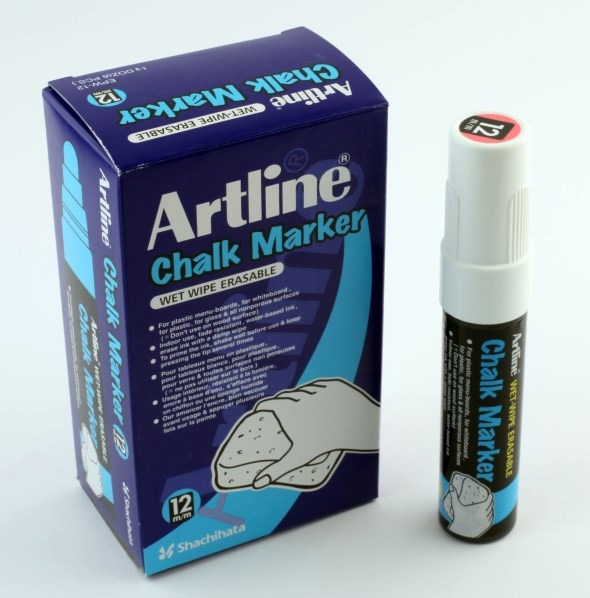 Artline Kreidemarker 12,0mm Spitze Weiß