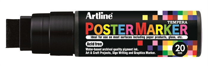 Artline Poster Marker 20 schwarz