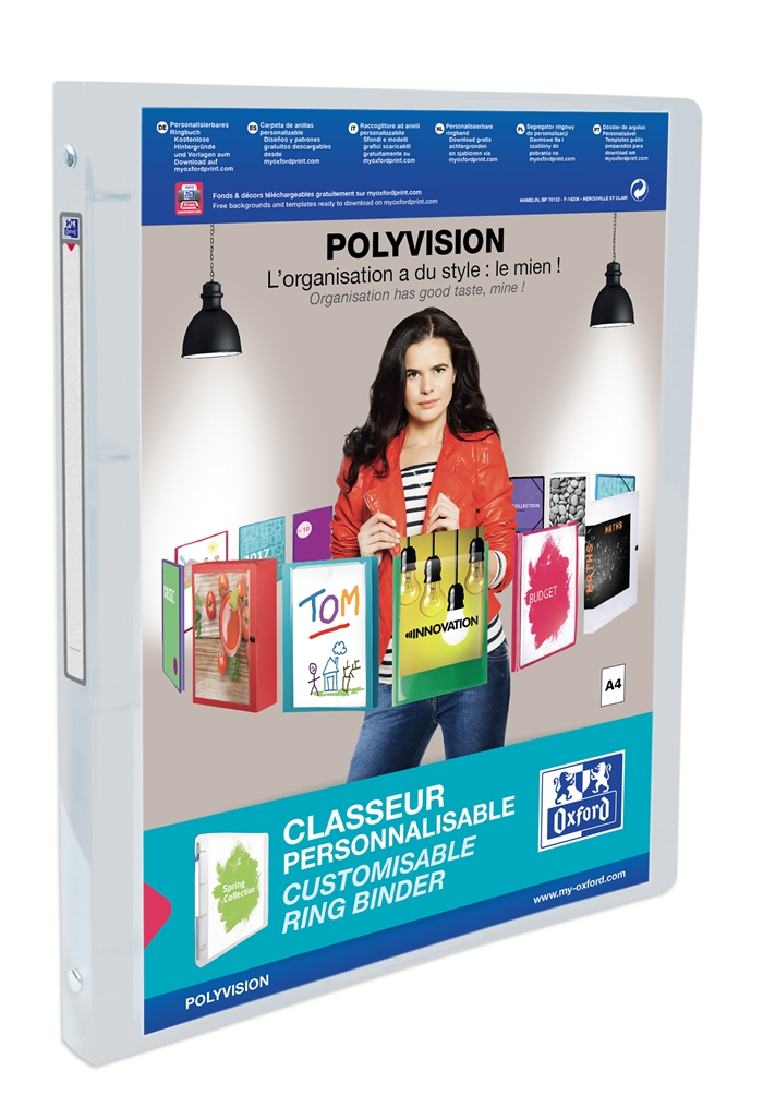 Bantex Ringordner Polyvision 2 Taschen. A4 4OR 15mm