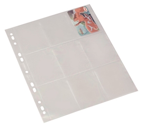 Bantex Sammelkartentasche A4 0,08mm 9 Karten transparent (10)