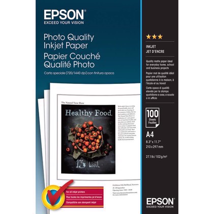 Epson Fotopapier mit einer Grammatur von 102g/m² - A4, 100 Blatt