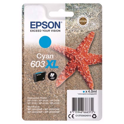 Epson T03U Cyan 603XL Ink Cartridge