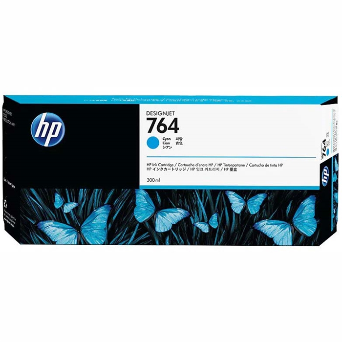 HP 764 cyan Druckerpatrone, 300 ml