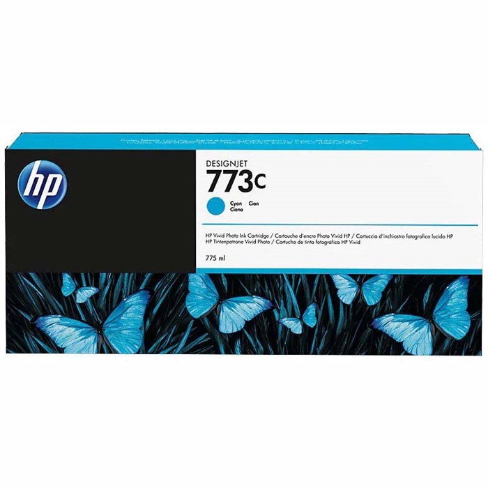 HP 773C cyan Tintenpatrone, 775 ml