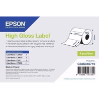High Gloss Etiketten - gelochte Etiketten 102 mm x 152 mm (800 etiketten)