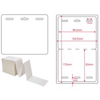 Visitor Badge, 96,5 mm X 82 mm - with Hanging Hole