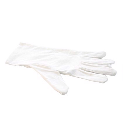Thin White Cotton Gloves - XS