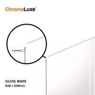 ChromaLuxe Metal Photo Panels  Gloss White Aluminium 508 x 508 x 1,14 mm 