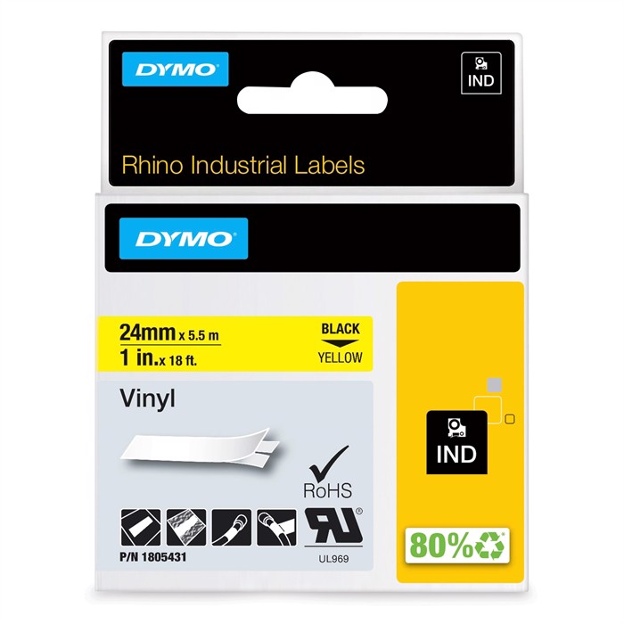 Tape Rhino 24mm x 5,5m Farbe Vinyl bl/gel