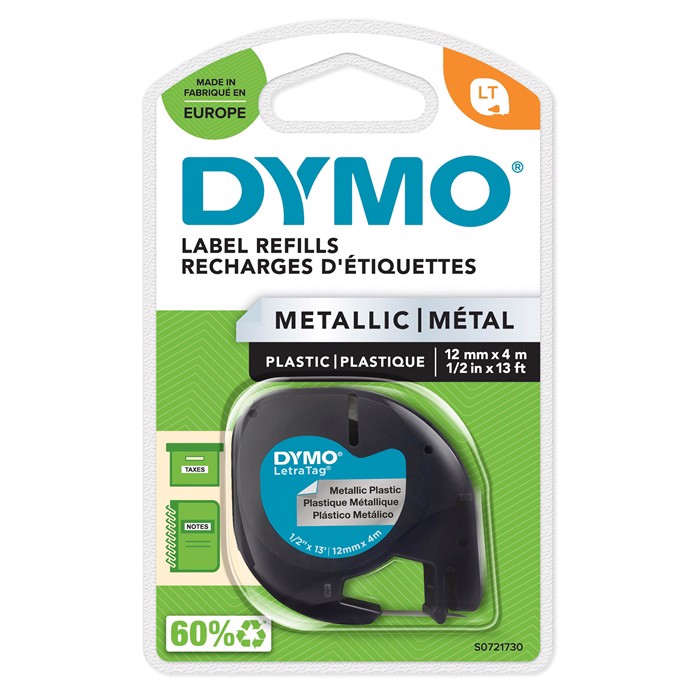 Band DYMO LT metallisches Silber