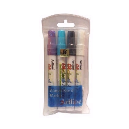 Artline Glastafel Marker (4er Pack)