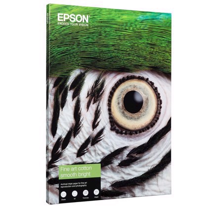 Epson Fine Art Cotton Smooth Bright 300 g/m2 - A3+ 25 blättern