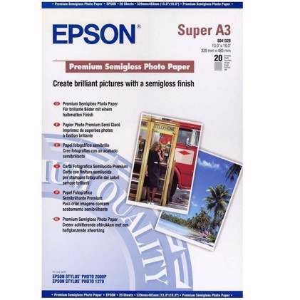 Epson Premium Glossy Photo Paper 255 g, A3+ 20 blättern