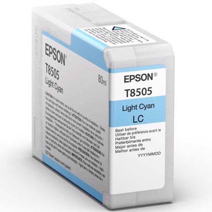 Epson Light Cyan 80 ml Tintenpatrone T8505 - Epson SureColor P800