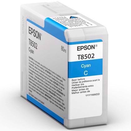 Epson Cyan 80 ml Tintenpatrone T8502 - Epson SureColor P800