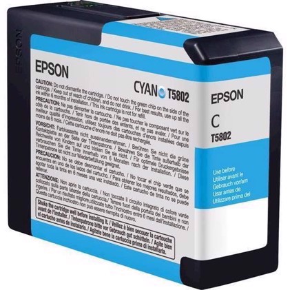 Epson Cyan 80 ml Tintenpatrone T5802 - Epson Pro 3800 und 3880