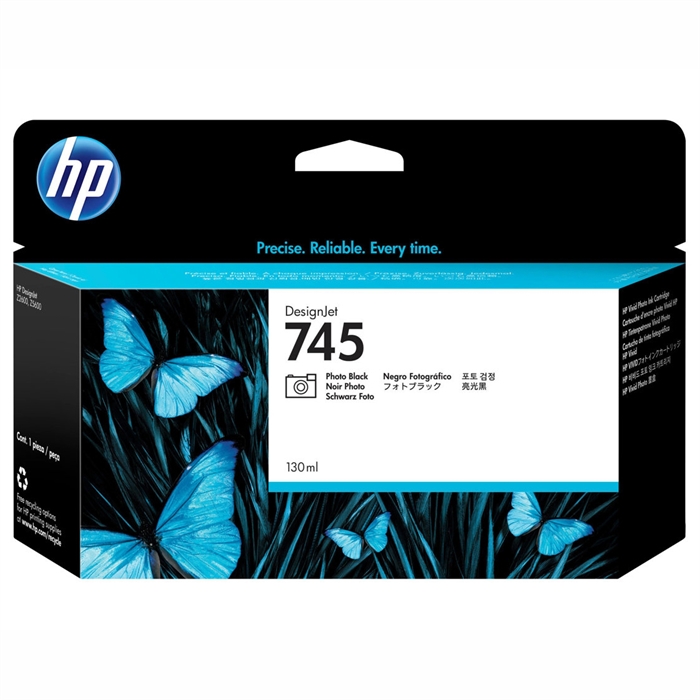 HP 745 photo black Tintenpatrone, 130 ml