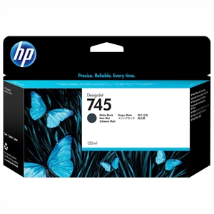 HP 745 matte black Tintenpatrone, 130 ml