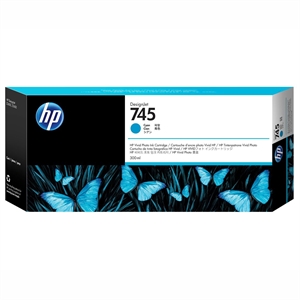 HP 745 cyan Tintenpatrone, 300 ml