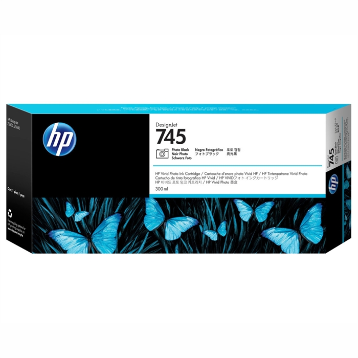 HP 745 photo black Tintenpatrone, 300 ml