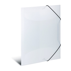 HERMA 3-Klappen-Elastikmappe PP A3 transparent weiß