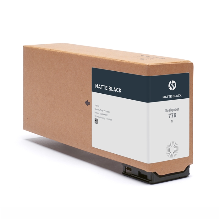 HP 776 Druckerpatrone, 1 liter, Matte Black