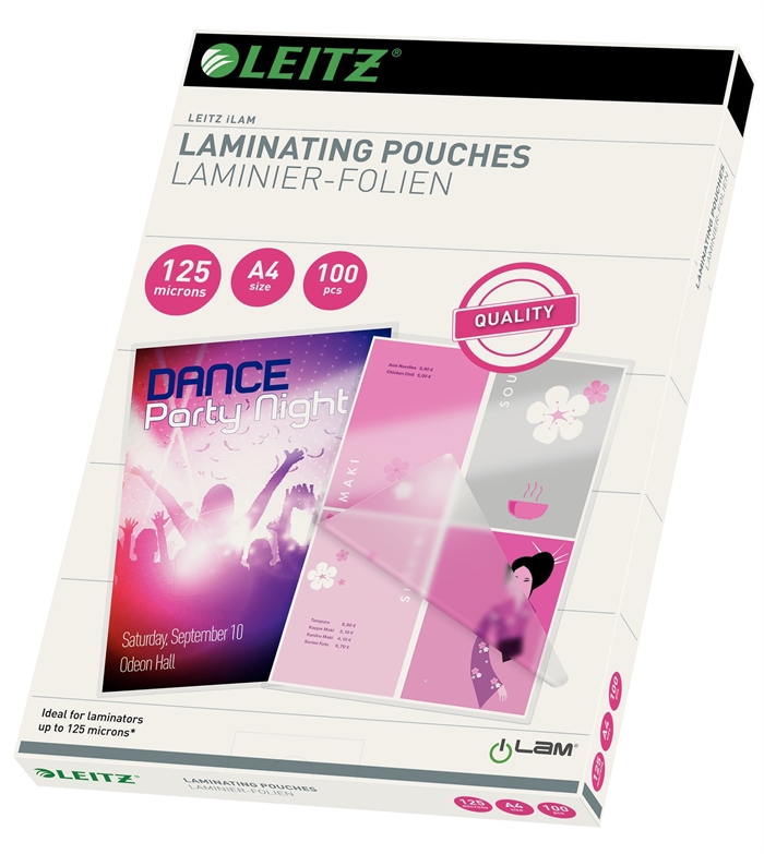 Leitz Laminierhülle glänzend 125my A4 (100)