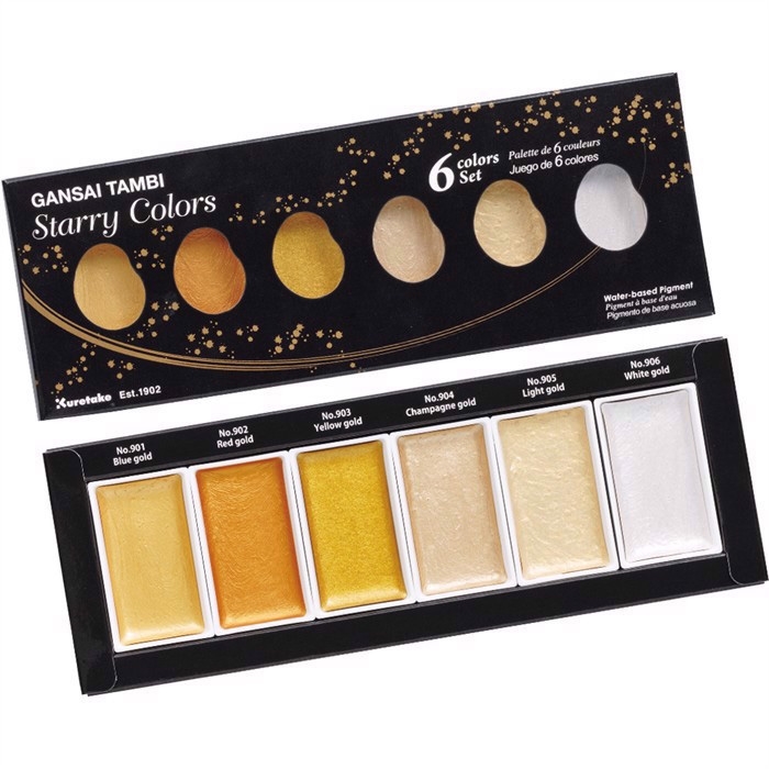 ZIG GANSAI TAMBI STARRY COLORS Set mit 6 Farben