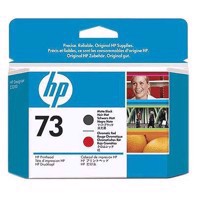 HP 73 - Matt Black und Chromatic Red Druckköpfe 