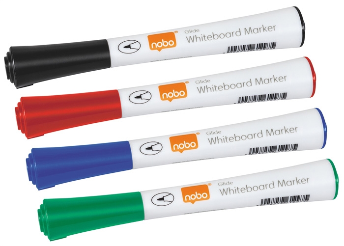 Nobo WB Marker Glide fein rund 1mm Sortiment (4)