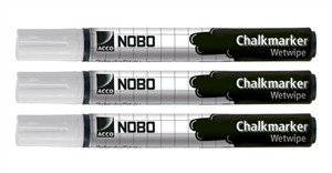 Nobo WB Marker Charlkmarker t/glastavle rund hvid (3)

Nobo WB-Marker Kreidemarker für Glaswand rund weiß (3)