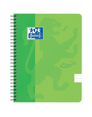 Oxford Touch Notizbuch A5+ liniert 70 Blatt 90g grün
