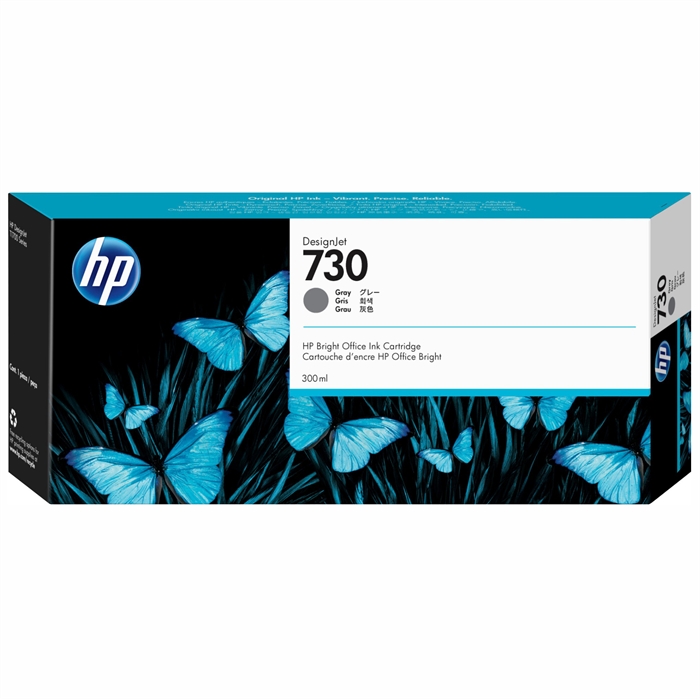 HP 730 300-ml Gray DesignJet-Patrone