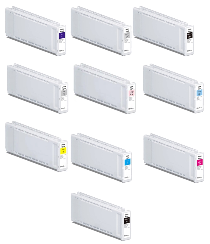 Komplettsatz 700-ml-Tintenpatronen für Epson SureColor P7300 und P9300