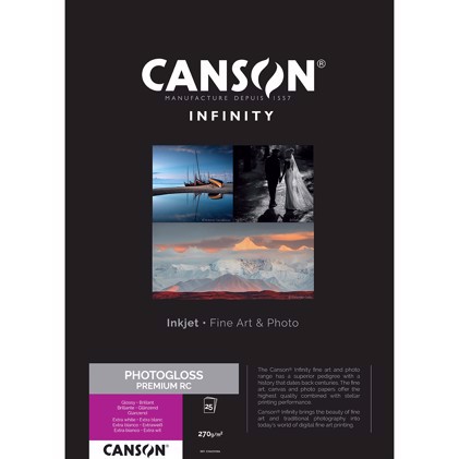 Canson PhotoGloss Premium RC 270 g/m² - A2, 25 Blättern