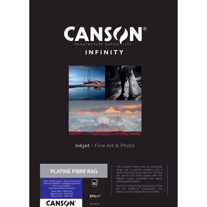 Canson Platine Fibre Rag 310 g/m² - A3+, 25 Blättern